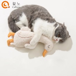 칼노 발성하는 오리 캐릭터 캣닢 장난감