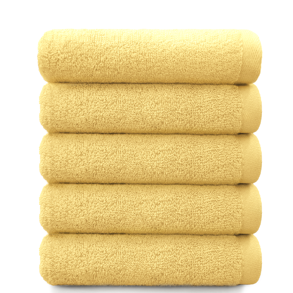 록신 심플컬러무지 세면타월 40수 130g 코마사 호텔수건 5장